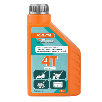 Масло д/4-х тактных двигателей 1л минеральное G-Energy UNIVERSAL MOTO 4Т (арт.OM0401B) Sturm *1/12
