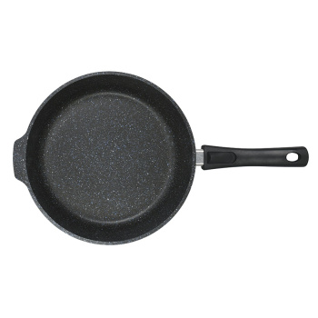 Сковорода алюмин. антипригарная "Kukmara" "Granit" black d28см Съемн.руч. сггч282а *1/4