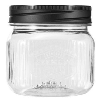Банка для продуктов пластм. с закруч.крышкой "Premium" 0,6л арт.440300313 ("Бытпласт") *1/12