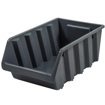 Ящик д/хранения Метизов пластм. 375х225х160мм серо-свинцовый BR374210026 *1/36