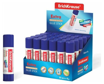 Клeй-карандаш PVP 8 г, Erich Krause Extra