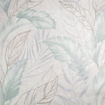 яяяОбои флиз "Home Color" PROTECT-PLUS-VESNA (беж./зел.) HC72437-27 1,06*10м *1/8