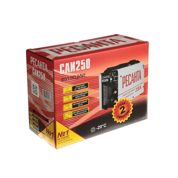 Аппарат сварочный инверторный Ресанта САИ-250, 250 А, 3-6 мм