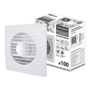 Вентилятор 100 С TDM d100мм настенный Народный SQ1807-0201 *1/8