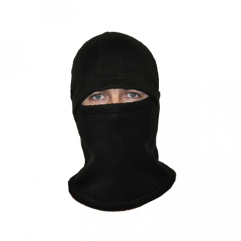 Подшлемник-балаклава, флис, черный, единый размер
