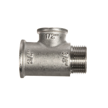 Тройник сантехнический 3/4"(Ø20)х1/2"(Ø15)х3/4"(Ø20) П/М/М VALTEC 134 *10