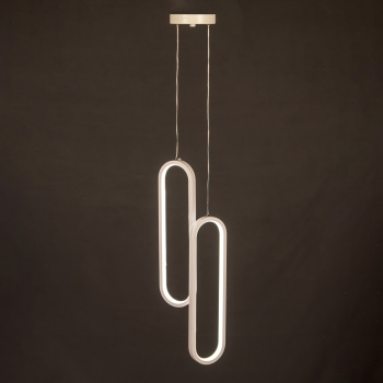 Светильник подвесной светодиодный PD1151/2 Chrome 400 мм 64W 3реж.,б/пул S=4м2 VERNER LIGHTING*1/20