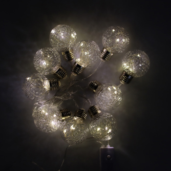 Гирлянда «Нить» Luazon Lighting, 3 м, 8 режимов, теплый белый, лампочки шары, 80 LED, IP20, 220 В Гирлянда «Нить» Luazon Lighting, 3 м, 8 режимов, теплый белый, лампочки шары, 80 LED, IP20, 220 В