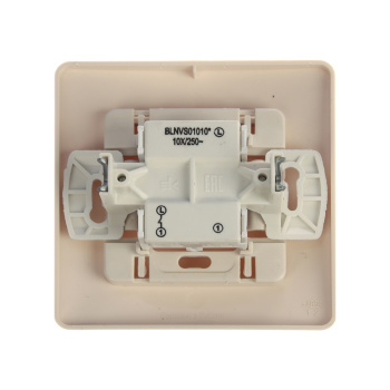 Выключатель "BLANCA" СП 1кл. бежевый 10А 250В  BLNVS010107  *1/10/20