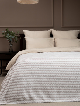 Плед 200*220см фланель двухцветный серый TF FNAC GY8 036/2022 NC Absolute *1