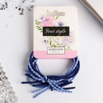 Резинка для волос "Палермо" (цена за пару) завитки микс