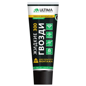 Жидкие гвозди 250 мл ULTIMA 300, универсальный, прозрачный