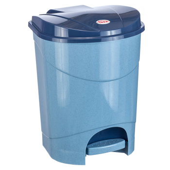 Контейнер д/мусора пластм. с педалью, с откидн. крышкой 19,0л 390x305x305мм М2892("М-Пластика")*1/4