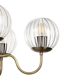 Люстра NH6439/5 AB 5*40W E27 220V (d-610; h-430/690) VERNER LIGHTING *1