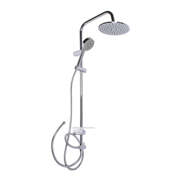 Стойка для душа GROSS AQUA Moderna GA9015, 2 лейки, шланг, полка