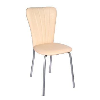 Стул FORPOST Кафе-2, 53x87x42 cм, экокожа, молочная рептилия, бежевый Стул FORPOST Кафе-2, 53x87x42 cм, экокожа, молочная рептилия, бежевый