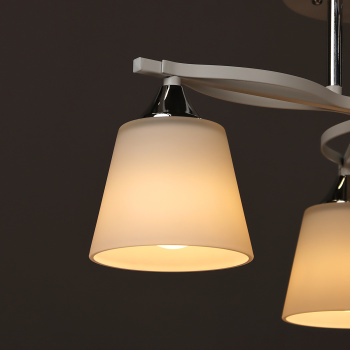 Люстра N6587/3 WT+CR 3*40W E27 220V (d-500; h-250) VERNER LIGHTING *1