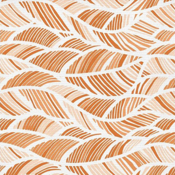 Коврик для ванной ПВХ шир. 65см х12м "V-line" Фотопечать 7107 leaves-orange "Листья оранжевые" *12