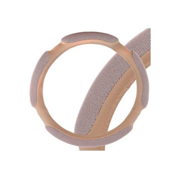 Оплетка кожаная, 4 подушечки L бежевая Skyway,, S01102389 2613253