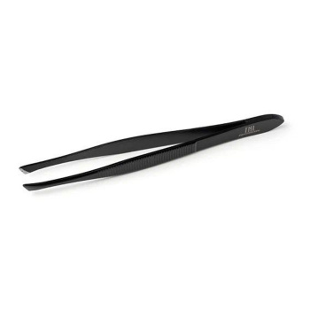 Пинцет узкий скошенный наконечник 8,5см чёрн блистер TNL