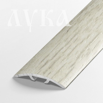 Порог-стык одноуровневый 30х1800 мм Лука ЛС 04-2, скрытый крепеж, дуб кристмас