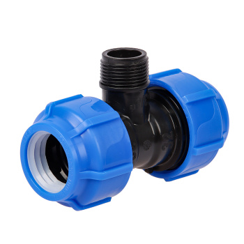 Тройник ПНД компрессия Ø 32х3/4"х32 наруж.резьба *1/25