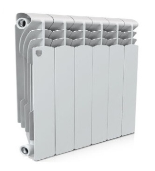 Радиатор биметаллический 10 секций Royal Thermo Revolution, 350 мм, белый