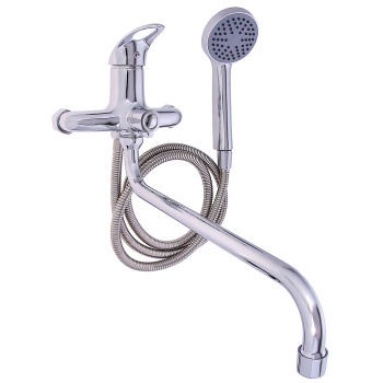 Смеситель для ванны Центр Сантехники 300-4 D35 М-40, длинный излив, однорычажный