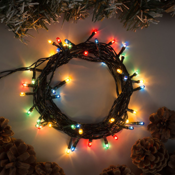 Гирлянда «Нить» Luazon Lighting, 3.5 м, 8 режимов, мульти, 50 LED, IP20, 220 В Гирлянда «Нить» Luazon Lighting, 3.5 м, 8 режимов, мульти, 50 LED, IP20, 220 В