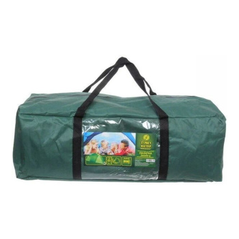 Палатка кемпинговая Jesolo-4 двухслойная, (150+130+150)*220*170 см, цвет оранжево-синий