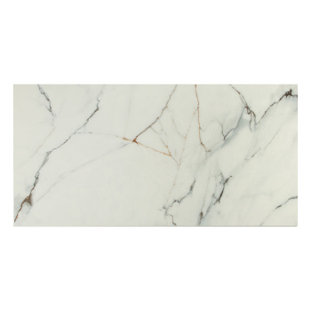 Керамогранит 2.16 м² JF12128, 1200x600x9 мм, полированный, белый мрамор