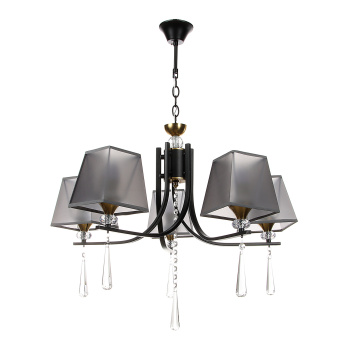 Люстра NH6444/5 BK+COP 5*40W E27 220V (d-630; h-515/770) VERNER LIGHTING *1