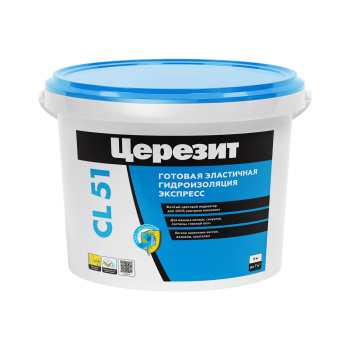 Гидроизоляция эластичная 5 кг Церезит CL 51, бесшовная