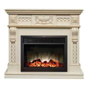 Каминокомплект (портал) CORSICA 26 LUX WT + (очаг) MOONBLAZE BL*1