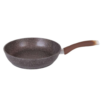 Сковорода алюм. а/приг.литая Kukmara "Мраморная" кофейный d24см выс.борт.60см смк241а (Кукмор) *1/5