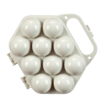 яяяКонтейнер д/яиц  пластм. (на 10шт) с ручкой 188x76x195мм М1210 ("М-Пластика") *1/27