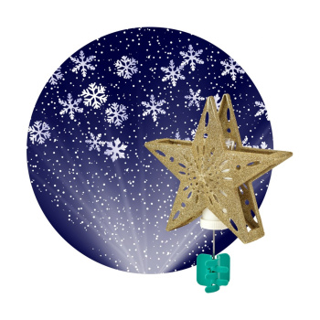 Световой прибор Елочная верхушка-проектор Звезда 3*АА ENIOP-07 ЭРА Б0047978 *16