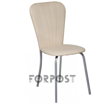 Стул FORPOST Кафе-2, 53x87x42 cм, экокожа, молочная рептилия, бежевый Стул FORPOST Кафе-2, 53x87x42 cм, экокожа, молочная рептилия, бежевый