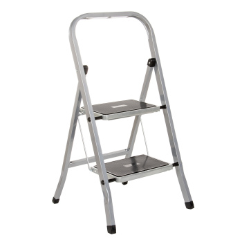 Стремянка стальная 2 ступени, выс.верхн. пл.0,45м, ШИРОКИЕ ступени 123302 "Class Plus" "Perilla"*1/4