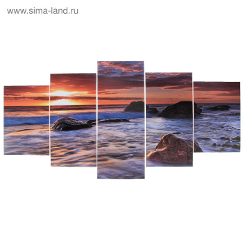 Модульная картина "Камни в море" (2-20*30; 2-20*40; 1-20*50) 100*50см 3981654 Модульная картина "Камни в море" (2-20*30; 2-20*40; 1-20*50) 100*50см 3981654