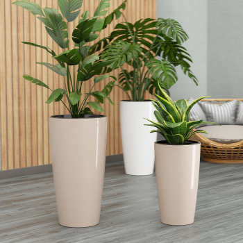 Кашпо пластм. "Рондо" высокое 71л d 400мм h755мм, со вставкой 23л Бежевый М8878 (ЗПИ "Альт.") *1 Кашпо пластм. "Рондо" высокое 71л d 400мм h755мм, со вставкой 23л Бежевый М8878 (ЗПИ "Альт.") *1