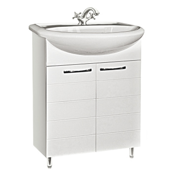 Тумба /LOGRO/ "Престиж 55" белая (выписывать раковину ERICA  (АЭ233) Cersanit)  *1/12