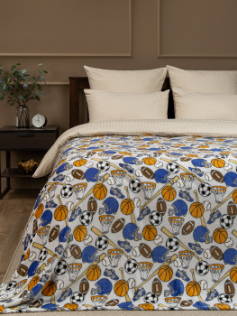 Плед 150*200см фланель Спорт мячи TF FN F147 b1520 Absolute *1