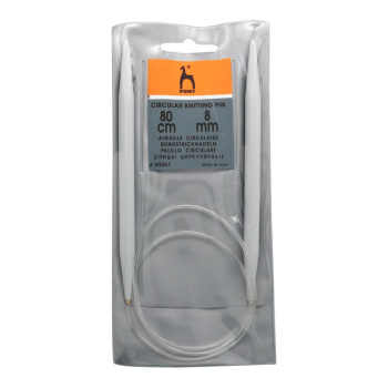 Спицы вязальные круговые пластиковые 8мм 80см