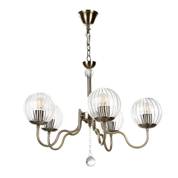 Люстра NH6439/5 AB 5*40W E27 220V (d-610; h-430/690) VERNER LIGHTING *1