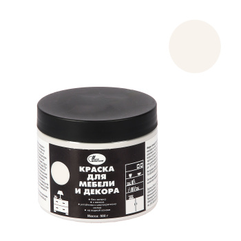 Краска акриловая для мебели и декора Льняной 0,5 кг Новбытхим *1/6