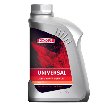 Масло д/2-х тактных двигателей 1л минеральное UNIVERSAL 2Т MAXCUT *1/12