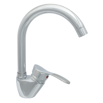 Смеситель для кухни ЦС-СМ 27/2г Н220мм D35 М40 без шлангов, высокий излив (Подольск) *1/10