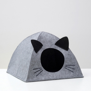 Домик для животных из войлока "Палатка ушастая", 38 х 28 х 38 см 5073939
