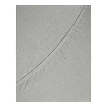 Простыня на резинке трикотаж 180*200*20см серый Belezza *1/6/24